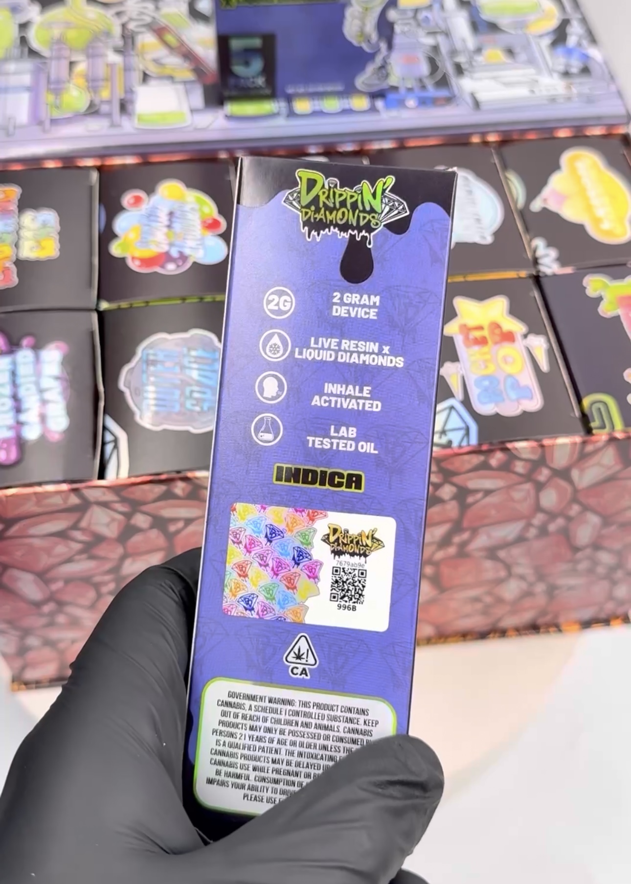 DRIPPIN DIAMONDS 2G DISPOSABLE – LIVE RESIN X LIQUID DIAMONDS - Image 3