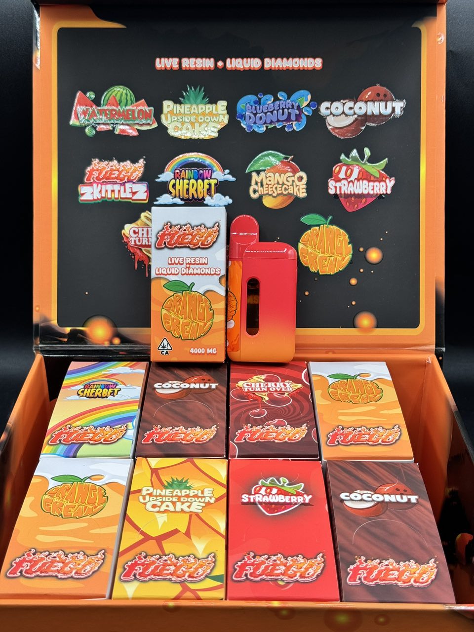 FUEGO 4G DISPOSABLE – LIVE RESIN + LIQUID DIAMONDS