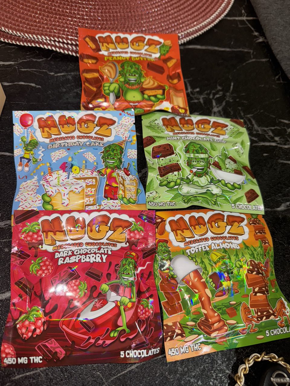 Nugz Medicated Chocolate 450 MG