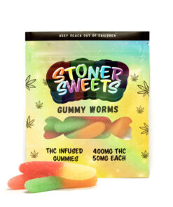 Stoner Sweets Gummy Worms (400mg THC)