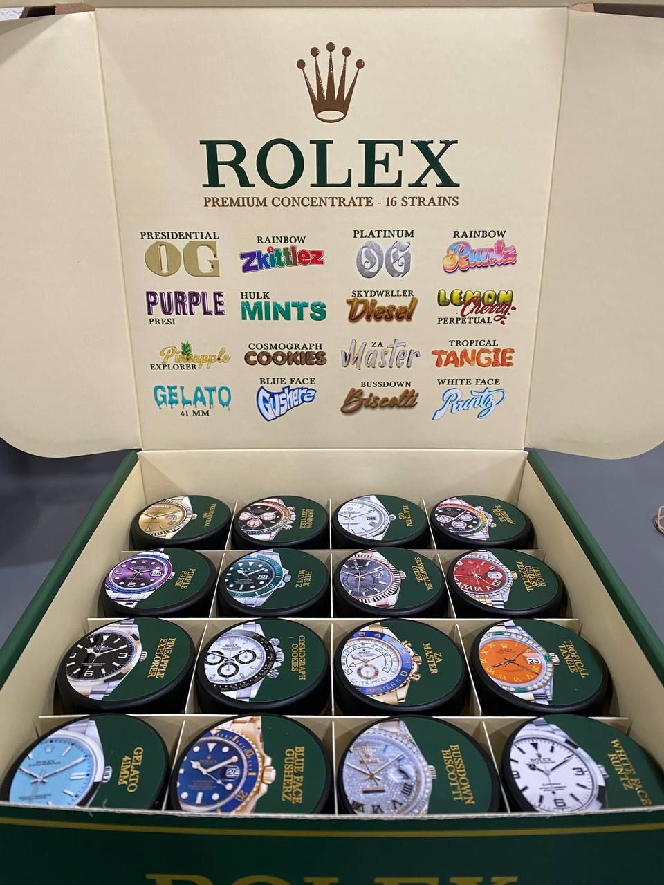 Rolex Extracts Premium Sugar Badder 1lb Box | 16 Flavors