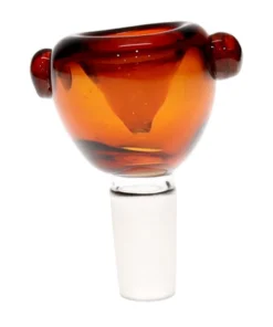 14MM Basic Color Amber Bowl Male Glass Bowl