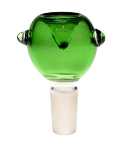 14MM Basic Color Green Bowl Male Glass Bowl