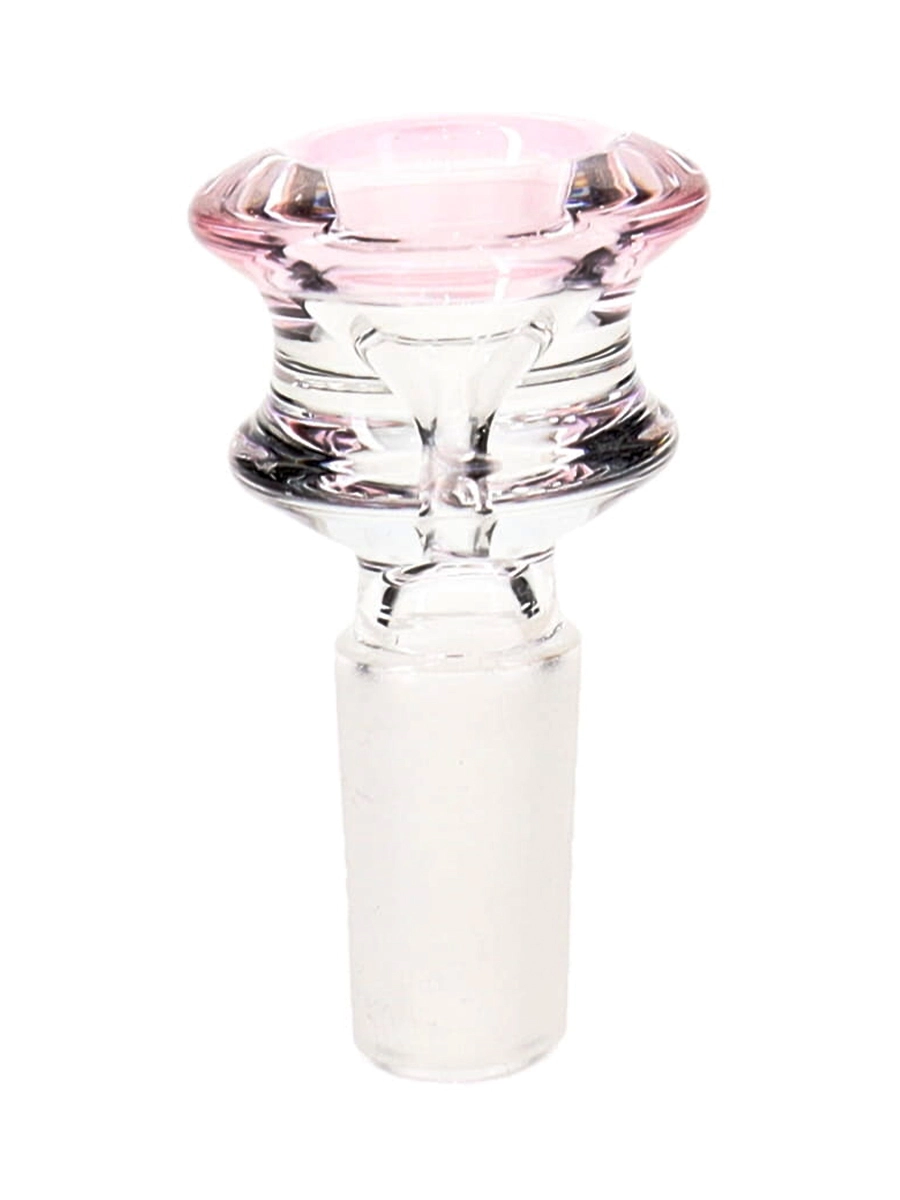 14MM Hole Pink Male Glass Bowl