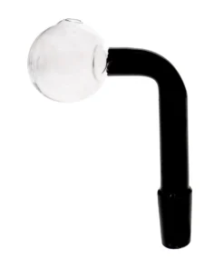 14MM Male Black Glass On Glass Oil Burner Adapter