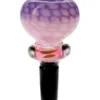 14MM Purple & Pink Turtle Male Glass Bowl