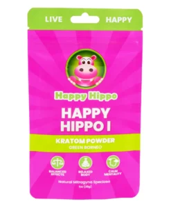 Happy Hippo I Green Borneo Kratom Powder 1oz