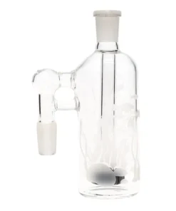 Alternative view of 5″ 90 Degree Black Ash Catcher With Sand Blasted Design