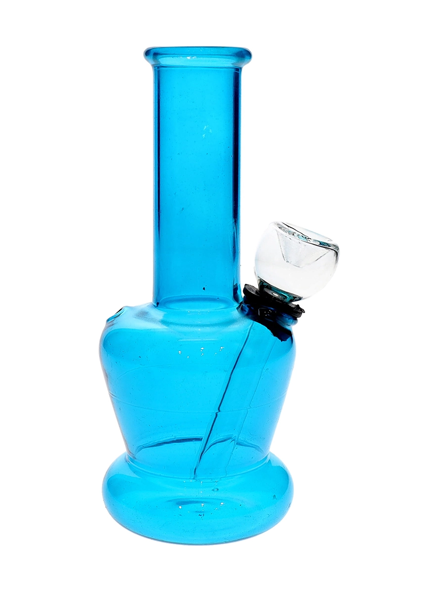 5″ Clear Pattern Single Globe Mini Water Pipe - Image 3