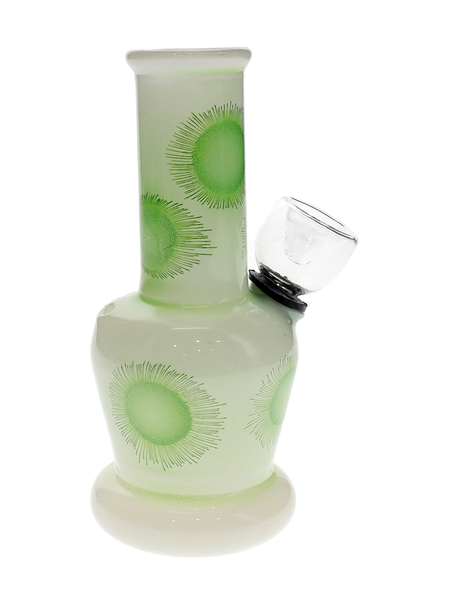 5″ Clear Pattern Single Globe Mini Water Pipe - Image 4