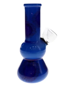 5″ Dark Blue Double Globe Mini Water Pipe