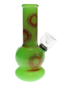Alternative view of 5″ Flower Pattern Single Globe Mini Water Pipe