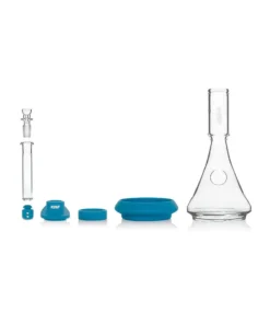 Alternative view of 9″ Grav Deco Beaker Silicone Water Pipe