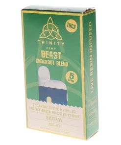 AK-47 Trinity Hemp The Beast Knockout Blend Mod Box Vape 5G
