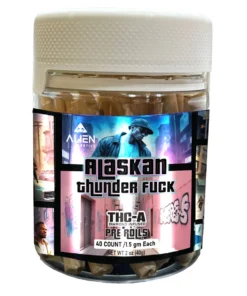 Alaskan Thunder Fuck Alien Exotics THC-A Diamond Infused Pre-Rolls 40ct