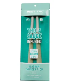 Alaskan Thunder F*ck Lost THC THC-A Sauce Infused Pre-Roll 2ct 2g