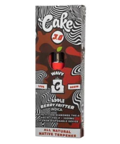 Apple Berry Fritter Cake Wavy Live Resin Disposable 3G