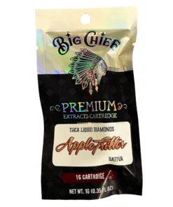Alternative view of Apple Fritter Big Chief Premium Extracts Liquid Diamonds THCA Cartridge 1G