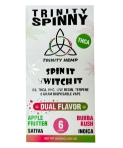 Alternative view of Apple Fritter | Bubba Kush Trinity Spinny Dual Flavor THCA Vape 6G