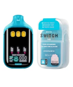 Arctic Frost | Rocket Pop | Tropic Haze Boutiq Switch V5 Liquid Live Diamonds Disposable 2G