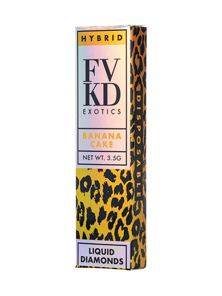 Banana Cake FVKD Exotics D9 Liquid Diamonds Disposable 3.5G