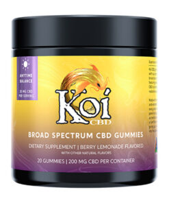 Berry Lemonade Koi Broad Spectrum CBD Anytime Balance Gummies 200mg