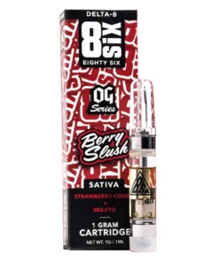 Berry Slush 8SIX OG Series Delta 8 THC Vape Cartridge 1G