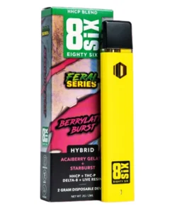 Berrylatto Burst 8SIX Feral Series HHC-P Blend Disposable 2G