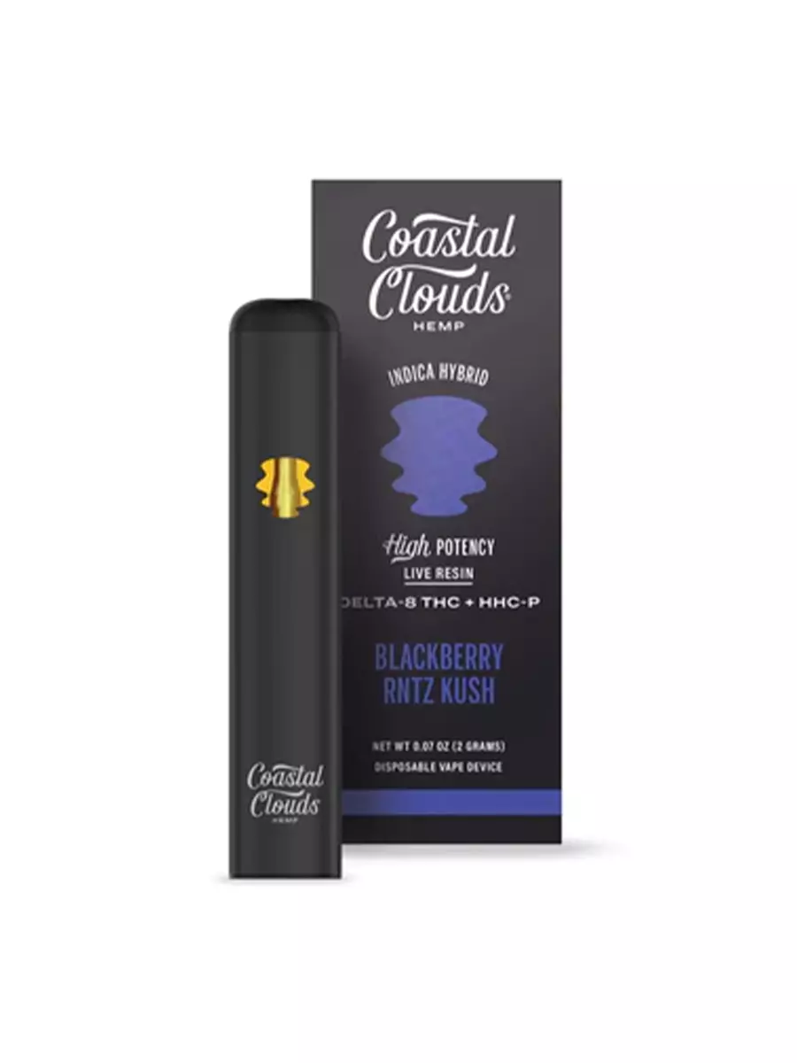 Blackberry Rntz Kush Coastal Clouds Delta 8 + HHC-P Vape 2G