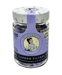 Blazy Susan Purple Activated Carbon Filter Tips Xtra Slim 100ct
