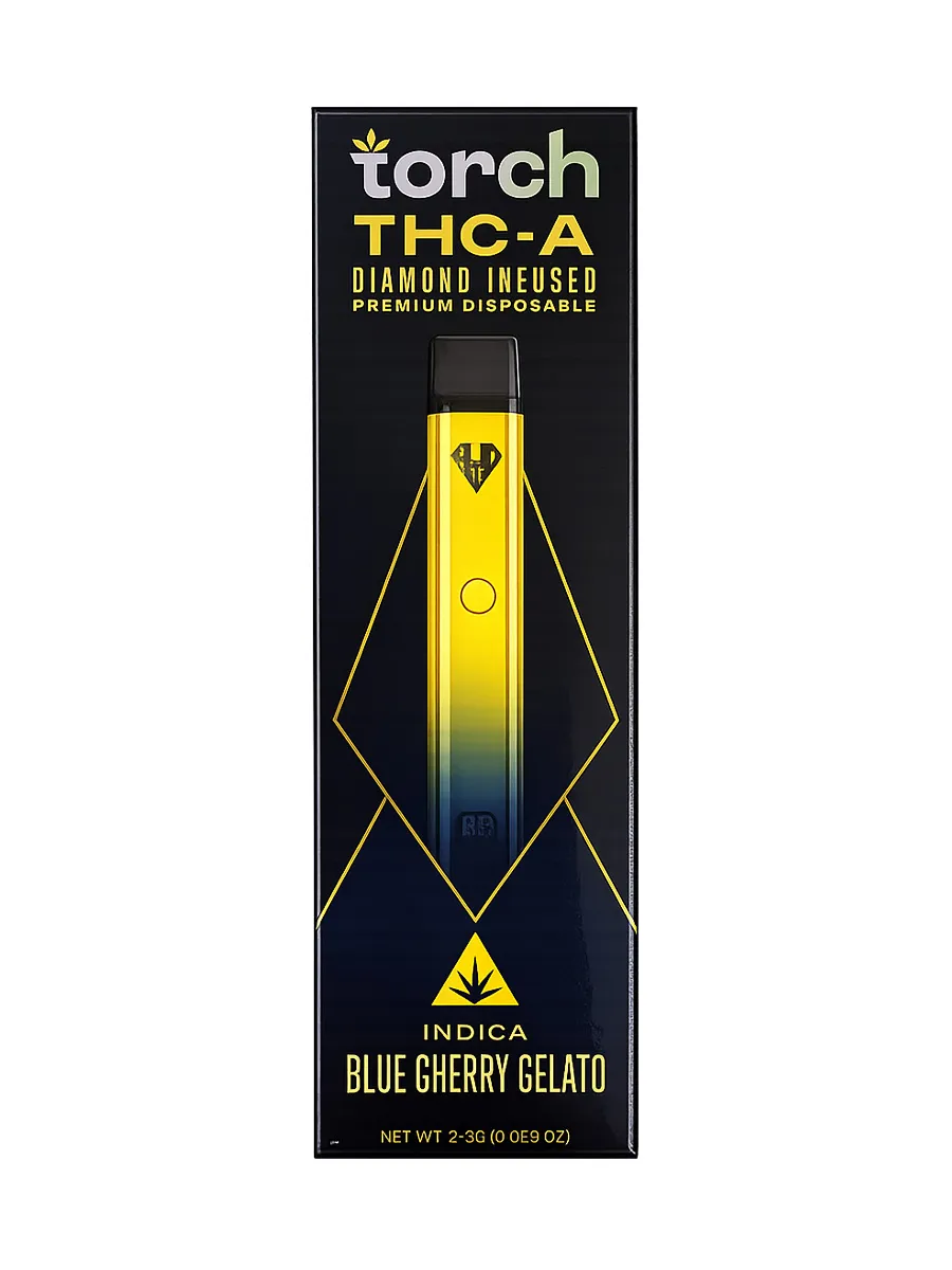 Blue Cherry Gelato Torch THCA Diamond Infused Premium Disposable 2.5G