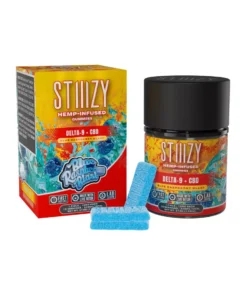 Blue Raspberry Blast STIIIZY Delta 9 + CBD Gummies 225mg