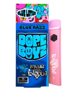 Blue Razz Dope Boyz Blue Lotus Sugar Exodus Disposable 2.2G