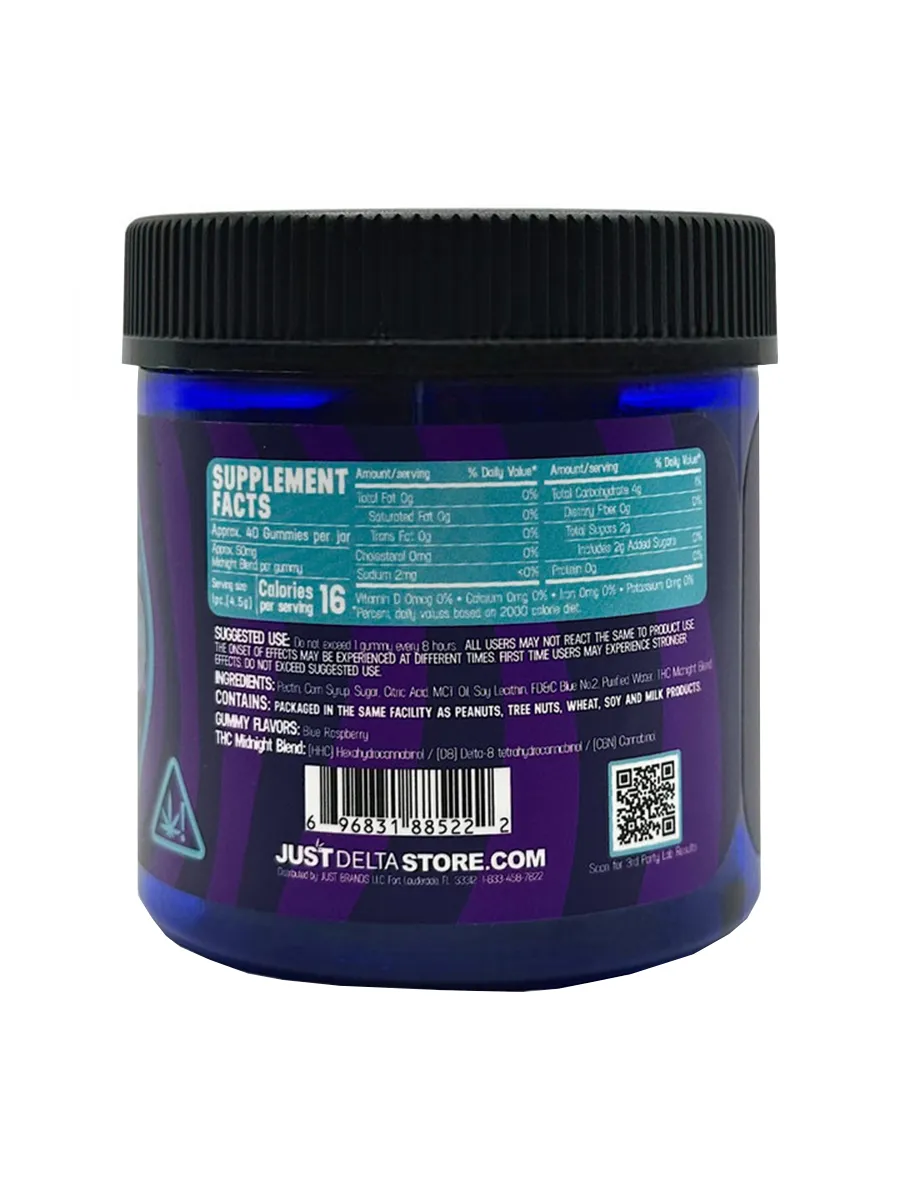 Blue Razz Haze Midnight Blend Gummies 2000MG - Image 2