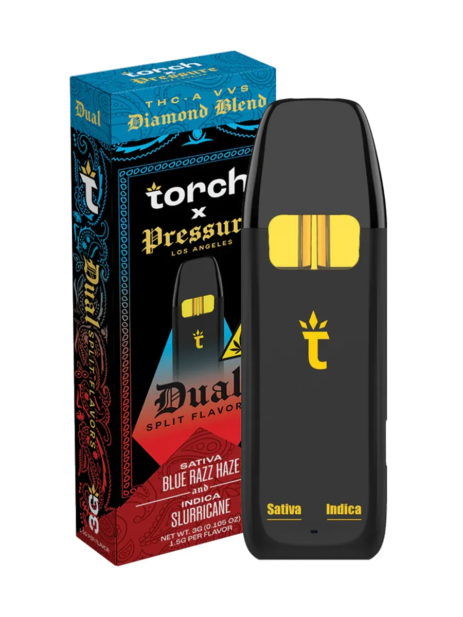 Blue Razz Haze | Slurricane Torch x Pressure Dual Disposable 3G