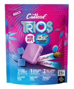 Blue Razz Kush | Blueberry Cupcake Cutleaf Trios Kief Loaded