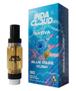 Blue Razz Kush IndaCloud Delta 8 Cartridge 3G