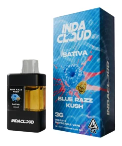 Blue Razz Kush IndaCloud Delta 8 Disposable 3G