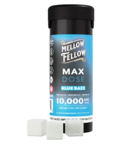 Blue Razz Mellow Fellow Max Dose Edibles 20ct 500mg
