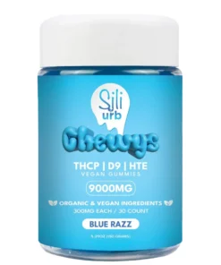 Blue Razz Sili x URB THCP | D9 | HTE Vegan Gummies 9000mg 30ct