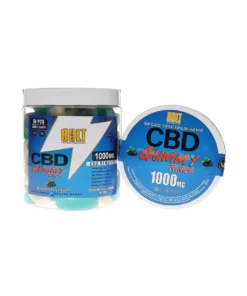 Blueberry Bolt CBD Gummy Rings 1000mg