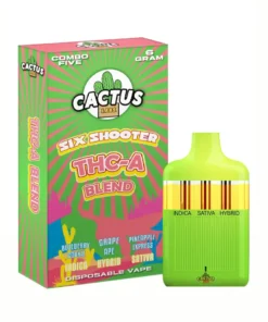 Blueberry Cookies| Grape Ape | Pineapple Express Cactus Labs Six Shooter THC-A Blend Disposable 6G