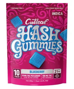 Blueberry Cutleaf Hash Delta 9 Gummies 10ct