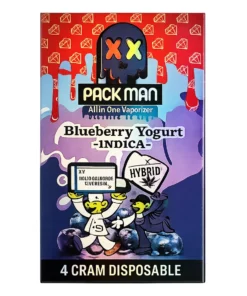 Blueberry Yogurt Pack Man Liquid Diamonds D9 Live Resin Disposable 4G