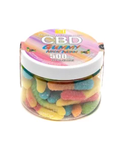 Alternative view of Bolt CBD Neon Mix Fruit Flavored Worm Gummies 500mg