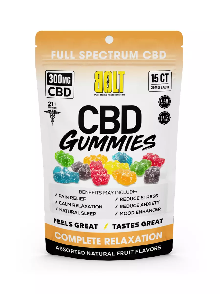 Bolt CBD Gummies Bag 300mg 15ct