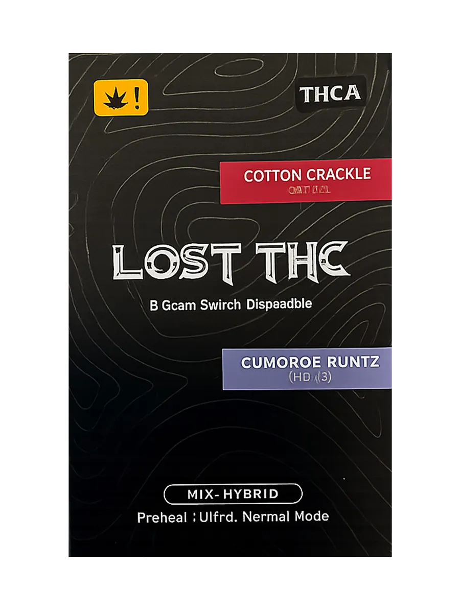 Cotton Crackle | Gumdrop Runtz Lost THC Switch THCA Disposable 5G - Image 2