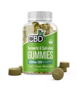 CBDfx Turmeric & Spirulina Gummies 3000mg