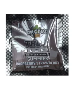 Raspberry Strawberry Cactus Labs THC-A Bland Gummies 150mg