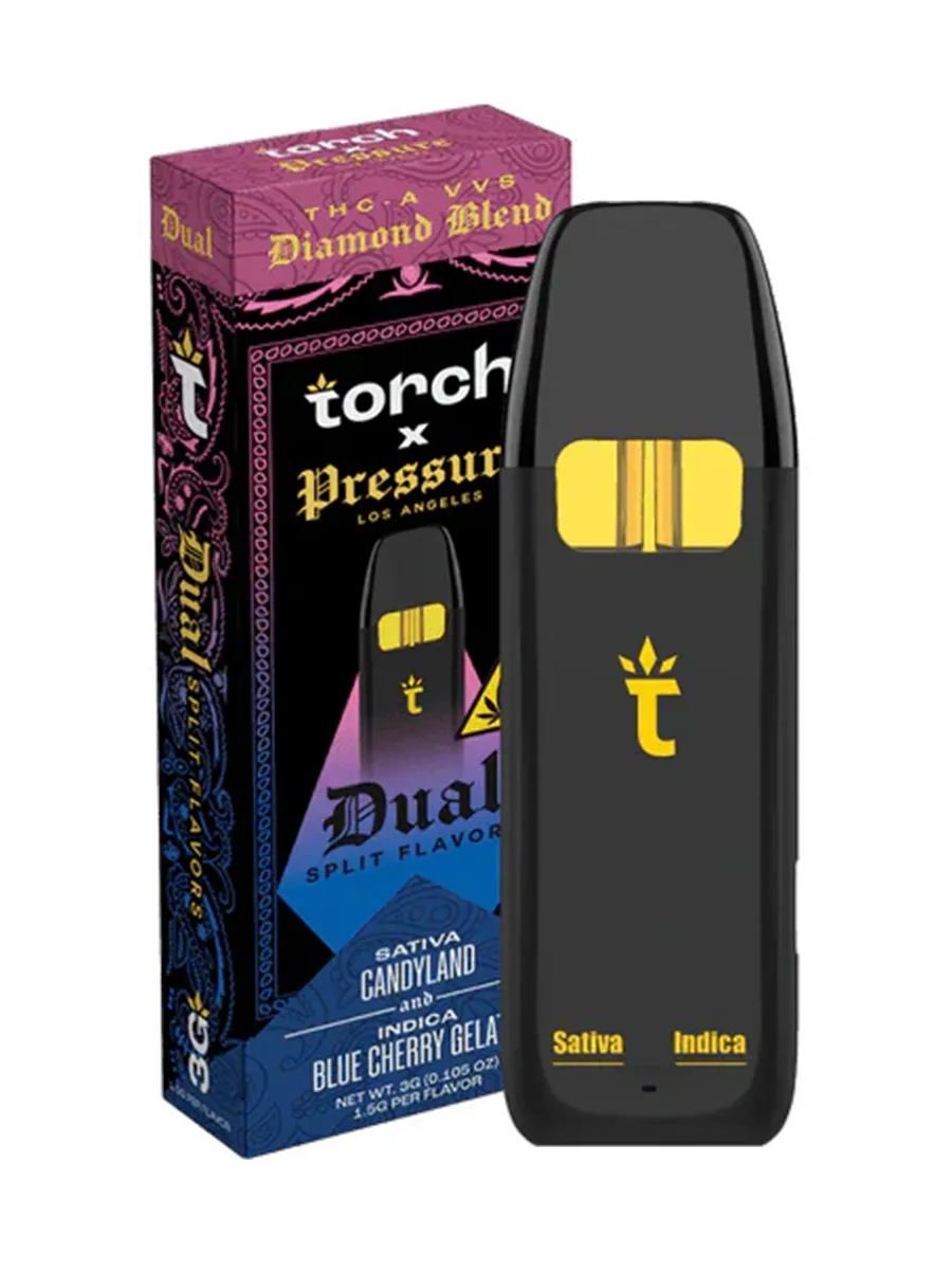 Candyland | Blue Cherry Gelato Torch x Pressure Dual Disposable 3G